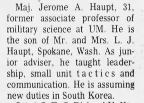 Clipping from The Missoulian